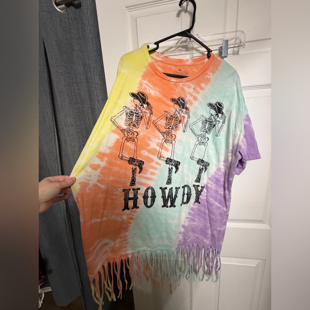 T-shirt dress size X-Large with fringe